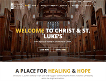 Tablet Screenshot of christandstlukes.org